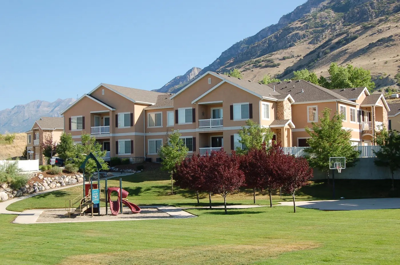 Green space and playground