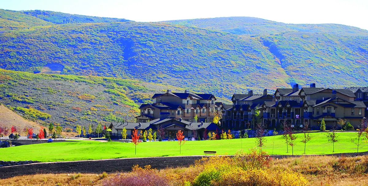Park City hillside with the building below