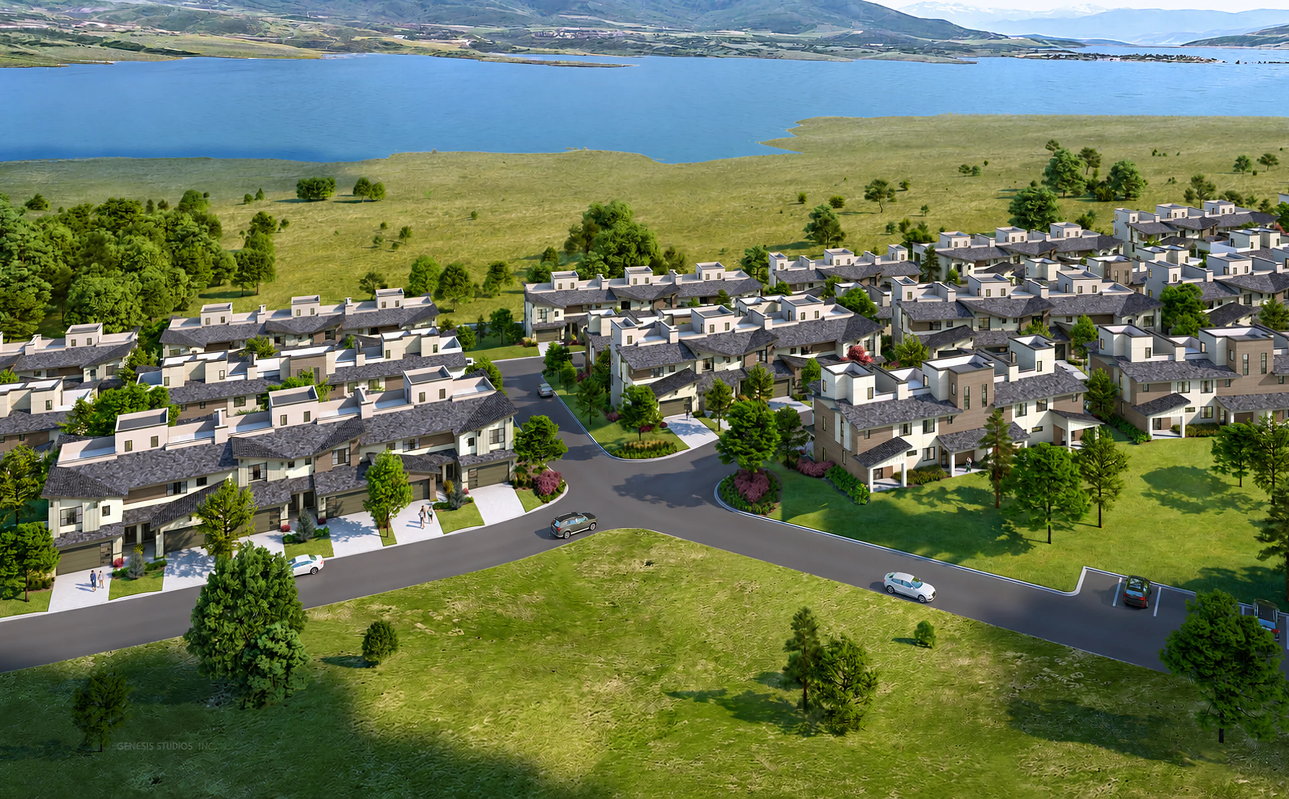 Preliminary concept rendering of Shoreline Phase IV townhomes